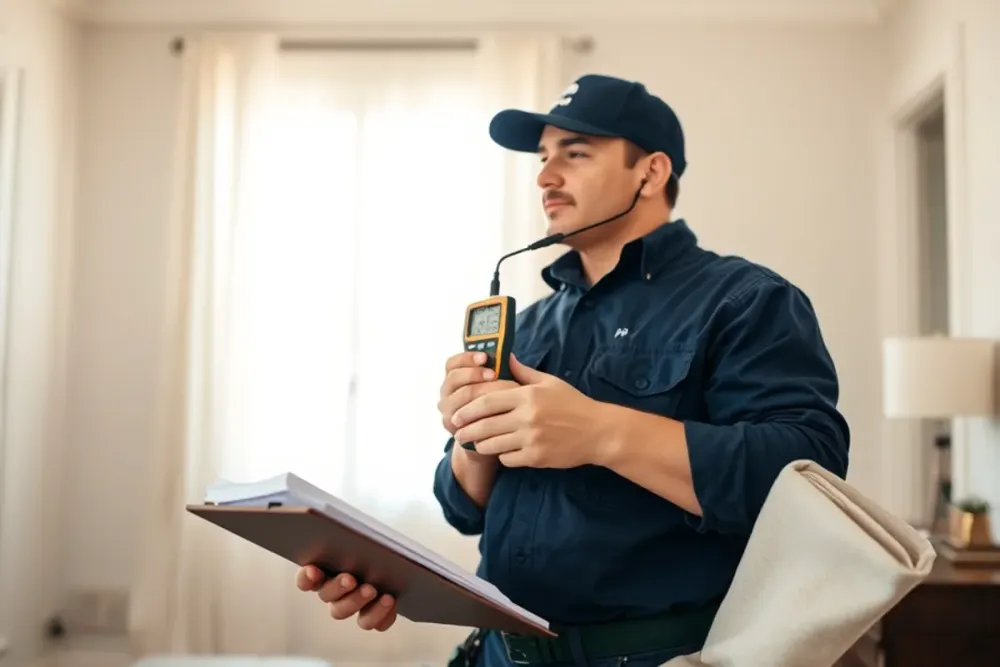 Completed water damage restoration in a Downey, CA home