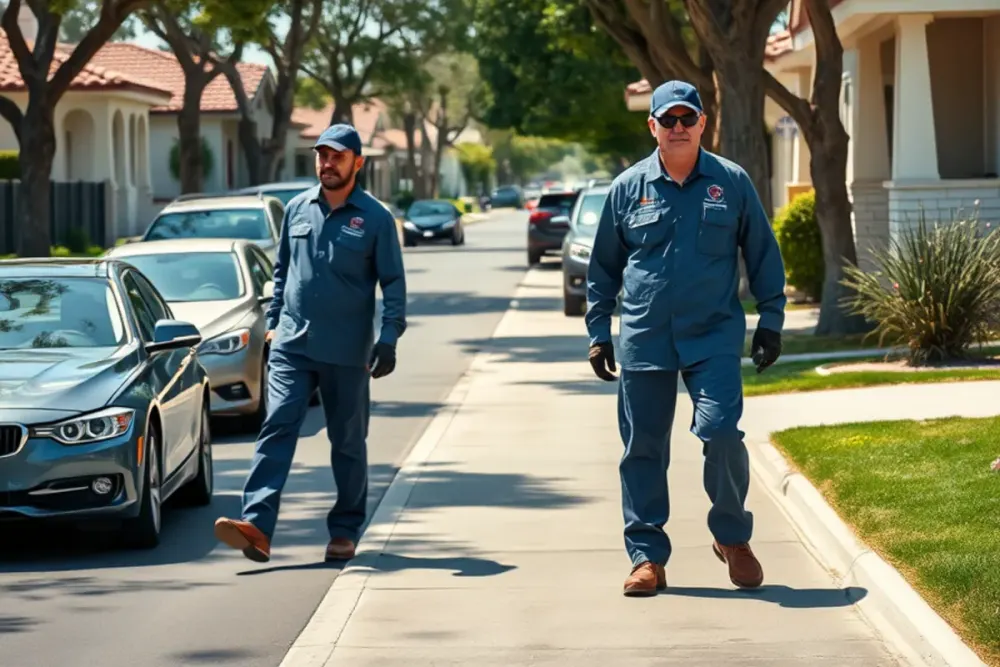 Typical homes and streets in Artesia, CA served by our water damage crews