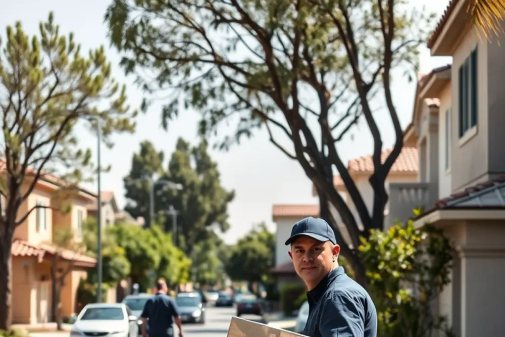 Typical homes and streets in Los Angeles County, CA served by our water damage crews