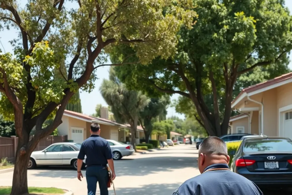 Typical homes and streets in Norwalk South, CA served by our water damage crews
