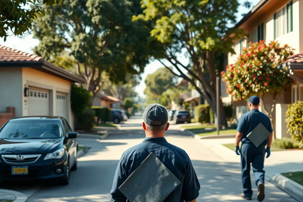Typical homes and streets in Norwalk, CA served by our water damage crews