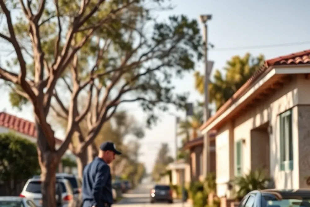 Typical homes and streets in Pico Rivera, CA served by our water damage crews
