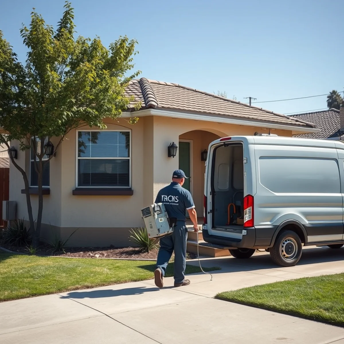 Water damage restoration crew responding to a property in Downtown Downey, CA