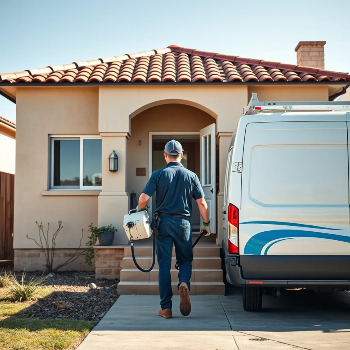 Water damage restoration crew responding to a property in South Gate, CA